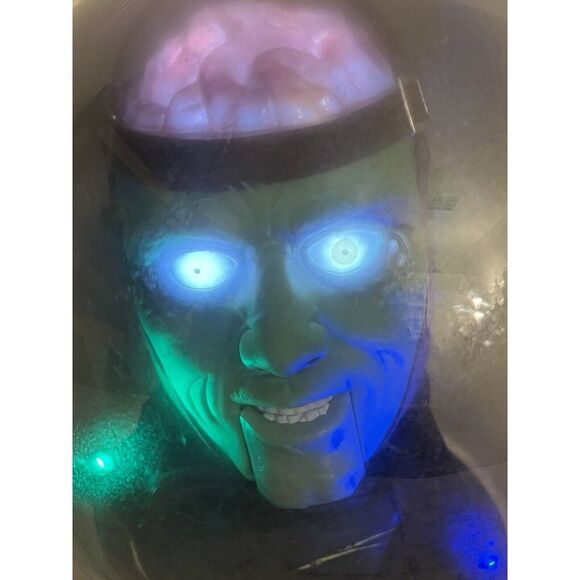 vtg Gemmy Animated Talking Brain Monster Frankenstein 14" Spirit Ball Halloween - Picture 3 of 10
